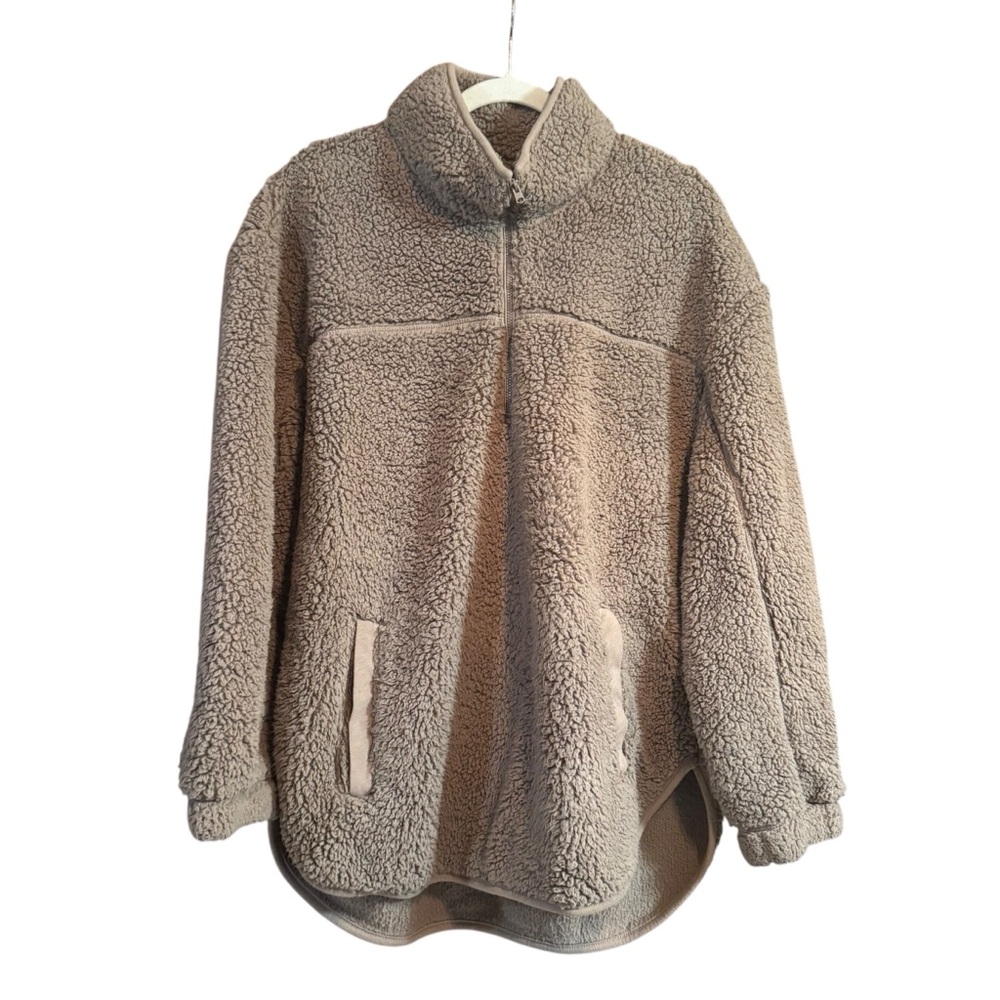 Cozy Tan Sherpa Jacket